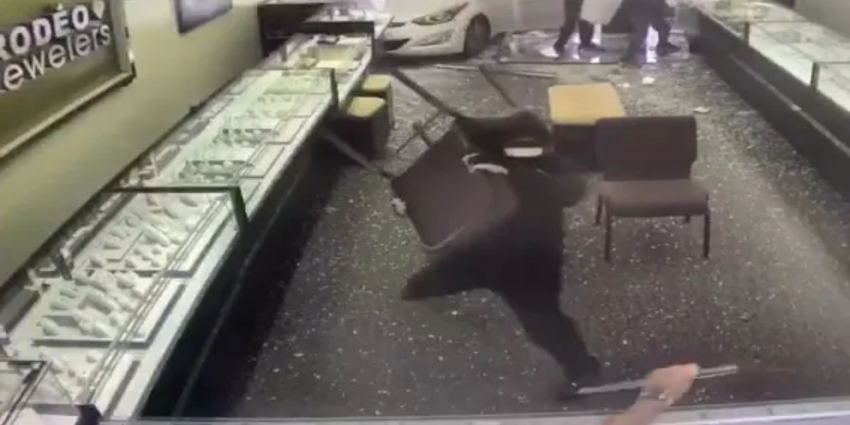 The Thief Story - California Jewelry Store Overrun by Smash-and-Grab Thieves in Shocking Video