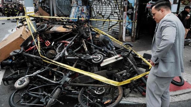 San Francisco Balcony Blaze Electric Bike Catches Fire and Is Put Out