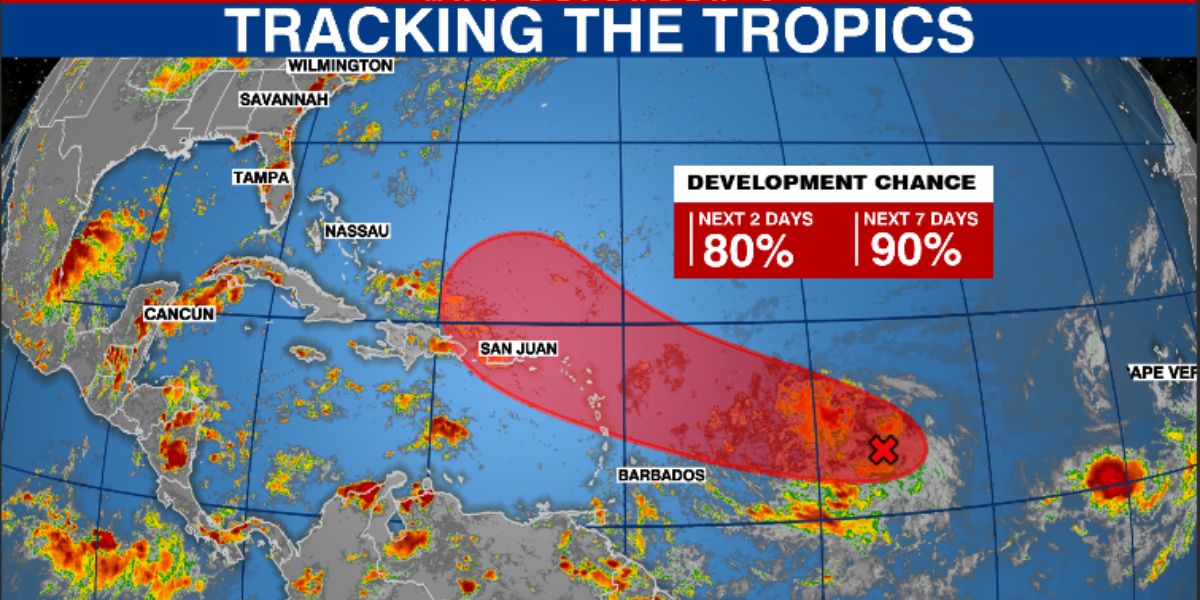 Season's Third Hurricane Potential Tropical Cyclone 5 Shows Strengthening Signs