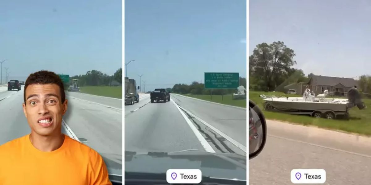 Texas Highway Drama Loose Boat Causes Chaos but No Major Incident