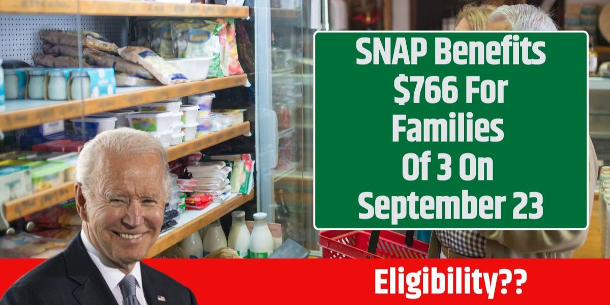 $766 SNAP Benefits: What Families of 3 Need to Know Before September 23