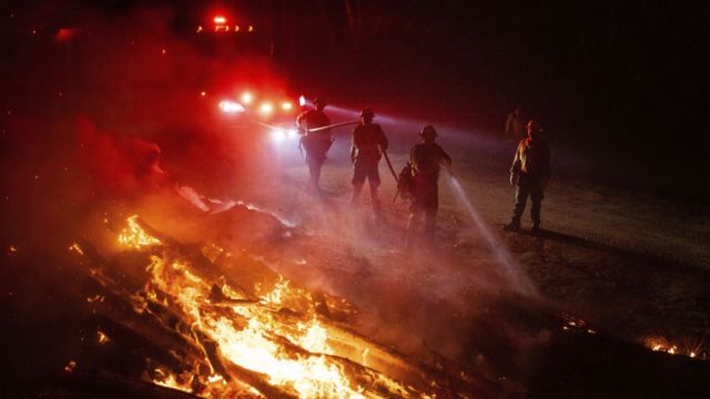 Big Blast! Southern California’s Line Fire Expands Quickly, Triggering Highland Evacuations