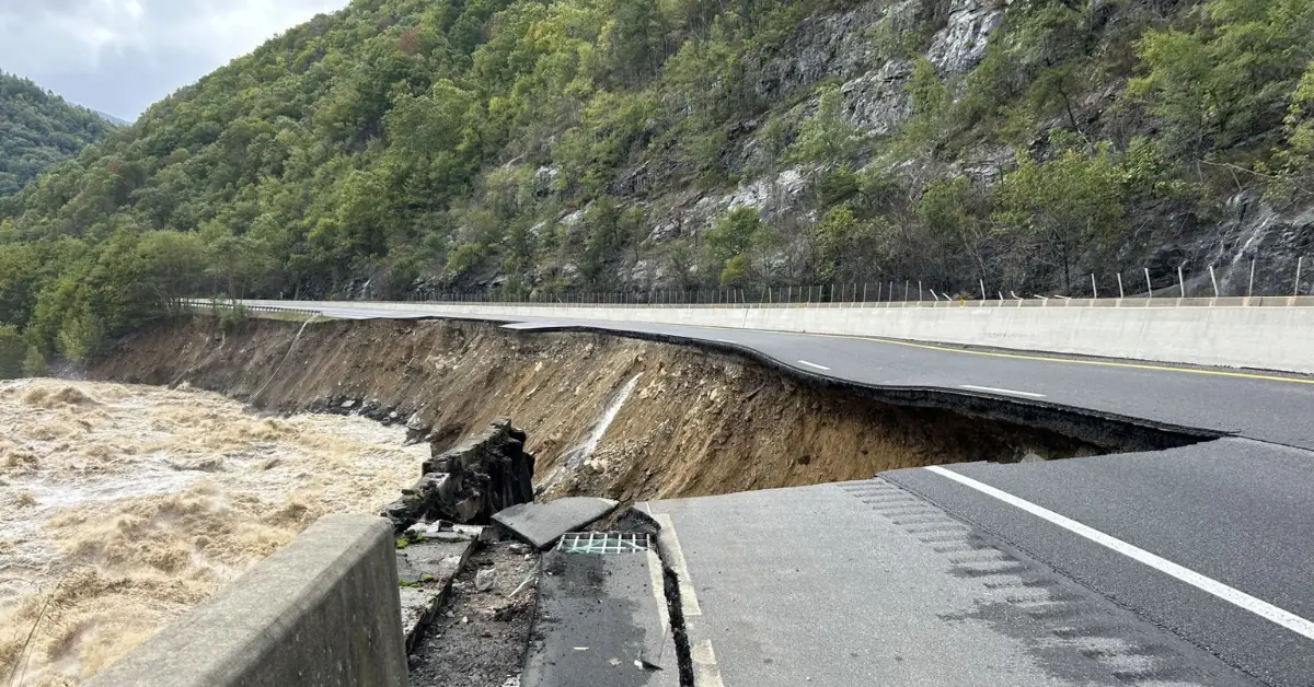 Breaking: U.S. Transportation Secretary Surveys Hurricane Helene Recovery in North Carolina