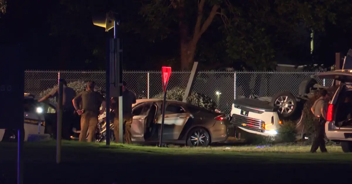 Horrifying Vehicle Fire After Crash on Old Jackson Highway Caught on Camera