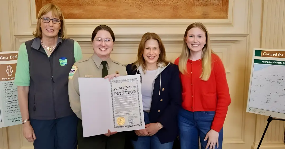DCNR Announces Free Pads and Tampons Now Available at All Pennsylvania State Parks!