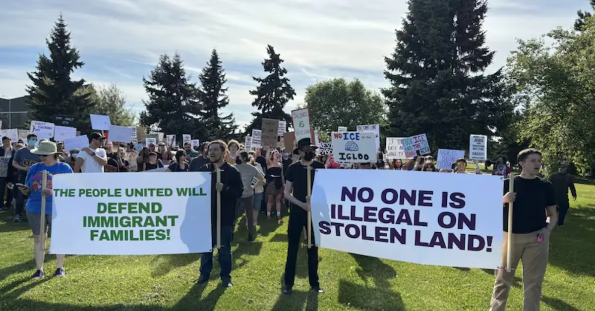 Anchorage Joins LA in Solidarity: Community Protests Against ICE Presence