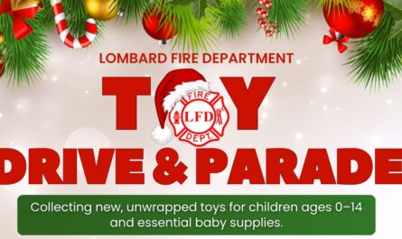 Lombard Christmas Toy Drive Runs Through Dec. 12, Parade Set for Dec. 13