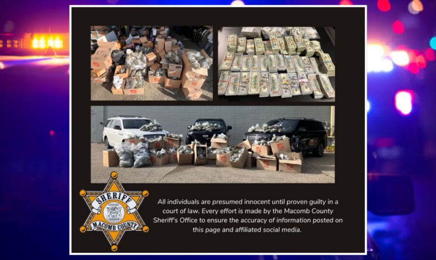 Police Seize 1,500 Pounds of Marijuana, Guns, and Cash; Three Michigan Men Charged