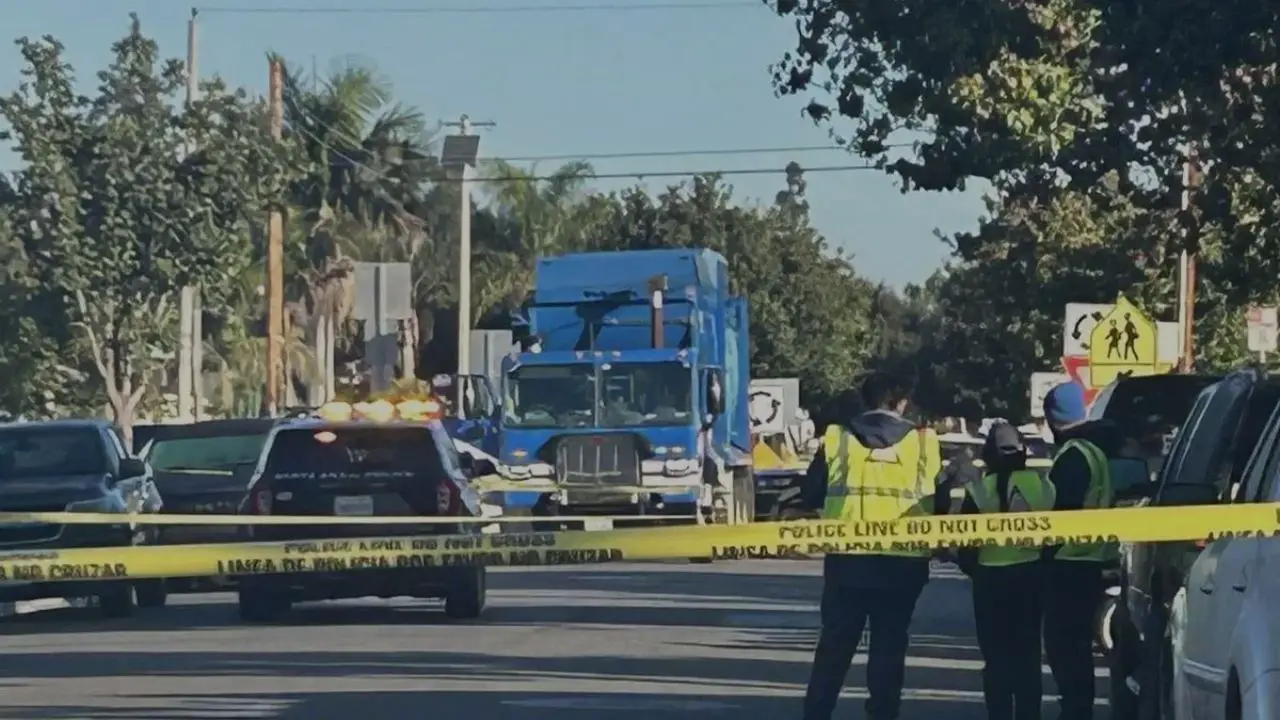 Santa Ana Woman Dies in Collision with Garbage Truck, Police Investigating