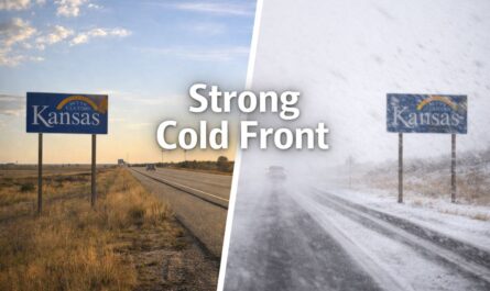 Strong Cold Front Targets Kansas Sunday, Bringing Windy and Much Colder Air