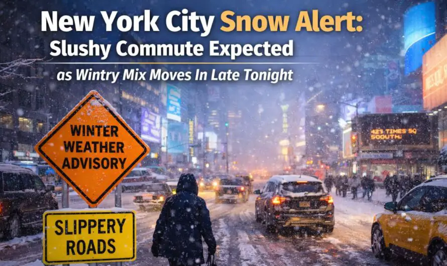 New York City Snow Alert: Slushy Commute Expected as Wintry Mix Moves In Late Tonight