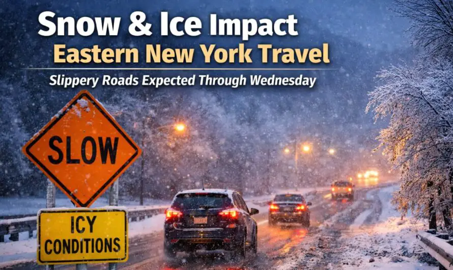 Winter Weather Advisory Issued as Snow and Ice Impact Eastern New York Roads